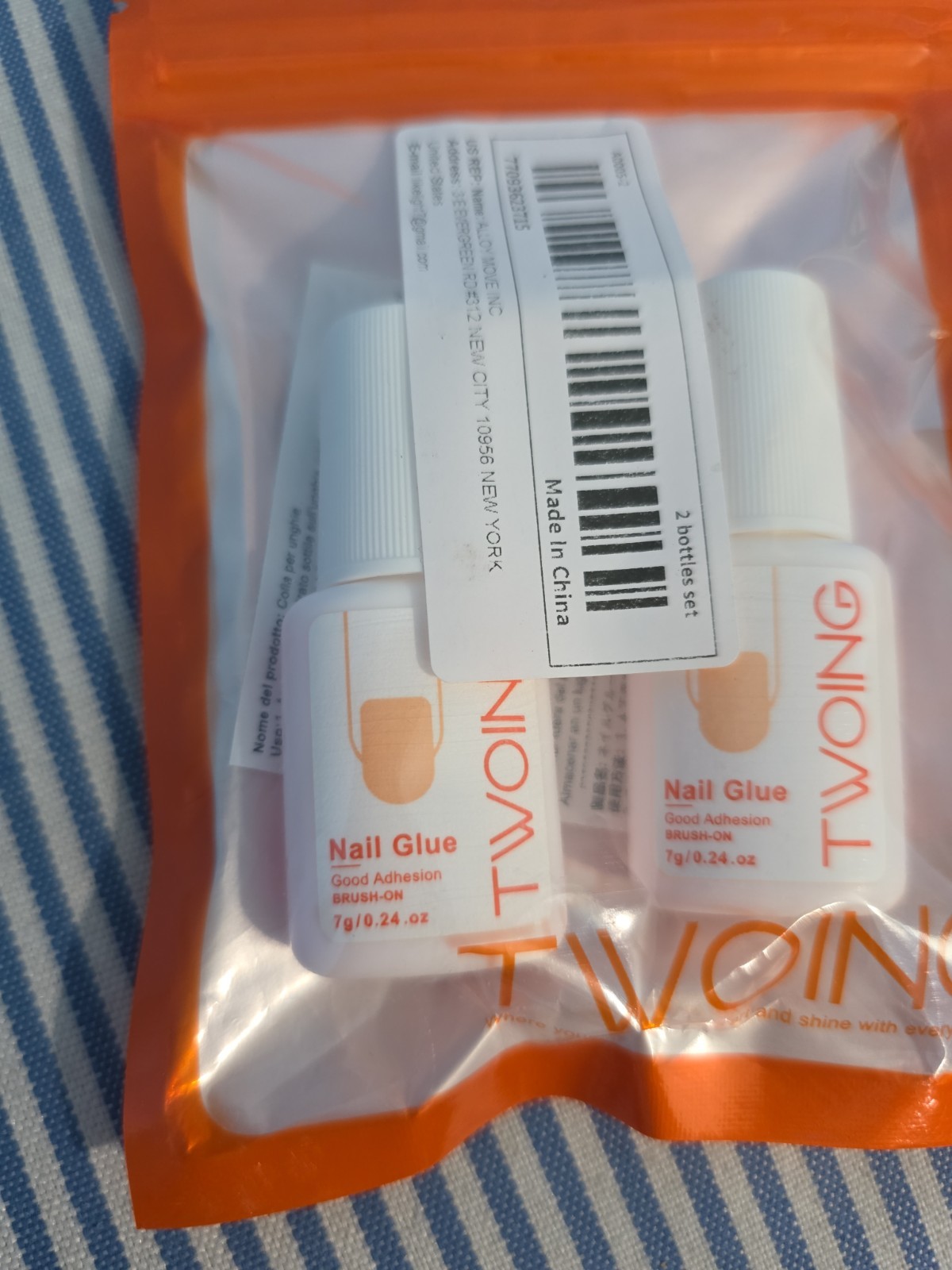 Twong New Nail Glue 2x 0.24 Oz