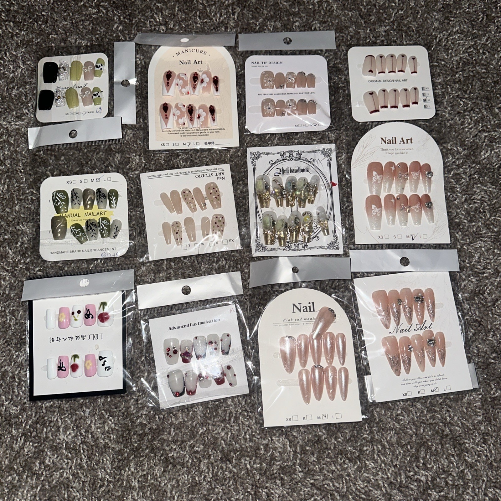 Handmade Presson Nails Set Of 40