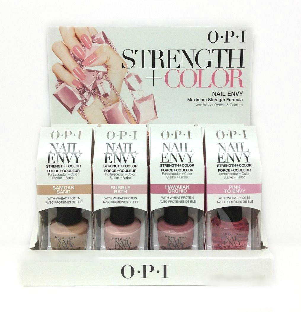 Nail Envy – opi Strength + Color with Wheat Protein & Calcium – Pick Your Color