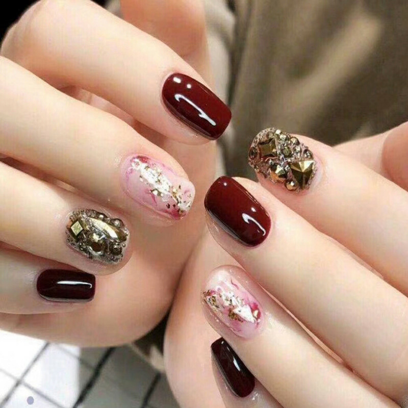 Nail Art Rhinestones Mix Flatback Glass Gems Glitter Crystals 3D Tips Decoration