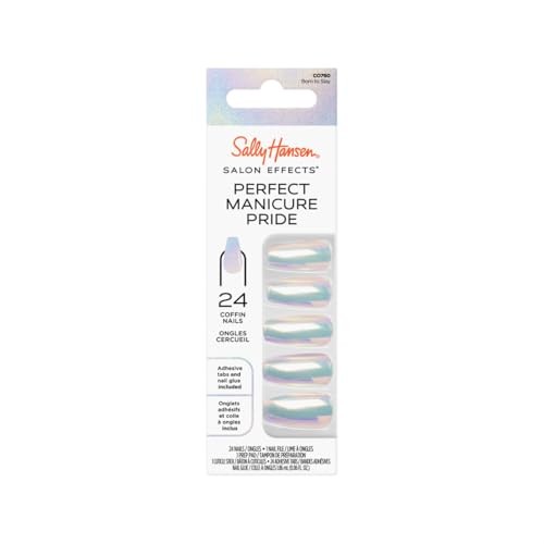 Sally Hansen Perfect Manicure Pride, Press-On Nails, 24 Nails, Born To Slay