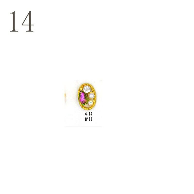 NAIL SILVER DECORATION UK CHARM JEWELLERY 3D RHINESTONES CRYSTAL GEMS ART ALLOY
