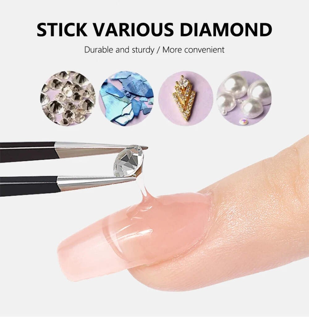 CHUNSHU Super Strong Sticky Nail Glue Gel For Rhinestones Nail Art Decorations 1
