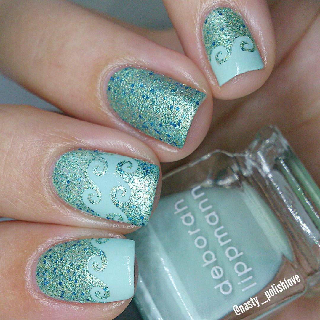 Hawaiian Waves Tape for Nails, Nail Stickers, Nail Art, Nail Vinyls