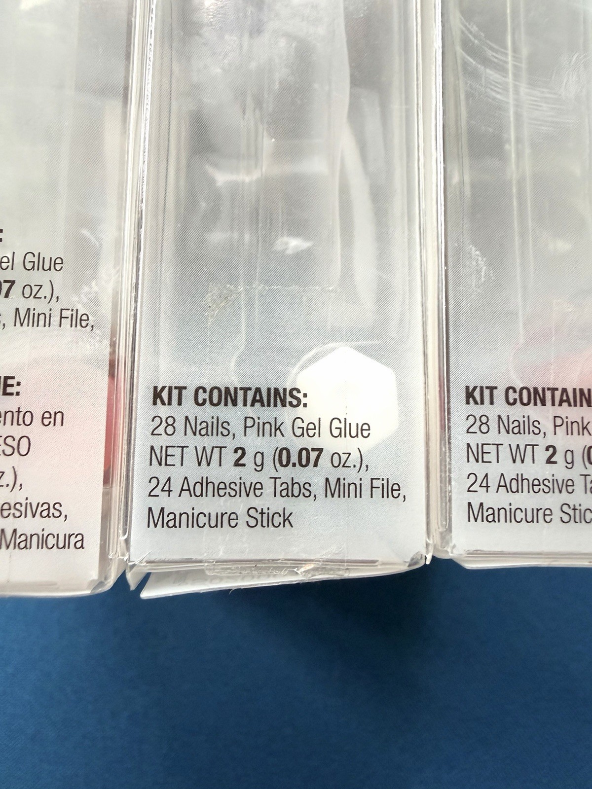 Kiss Jelly Fantasy Glue-on Manicure Nails Long Translucent 79951 New in Box X3