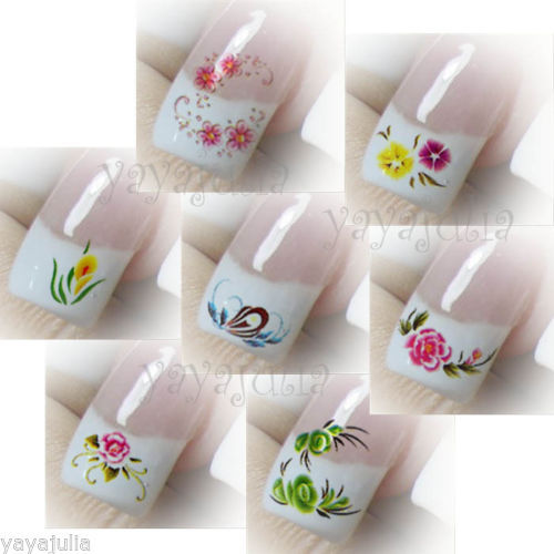 30 Nail Art Decal Water Slide Transfer Temporary Tattoos Stickers Wholesale