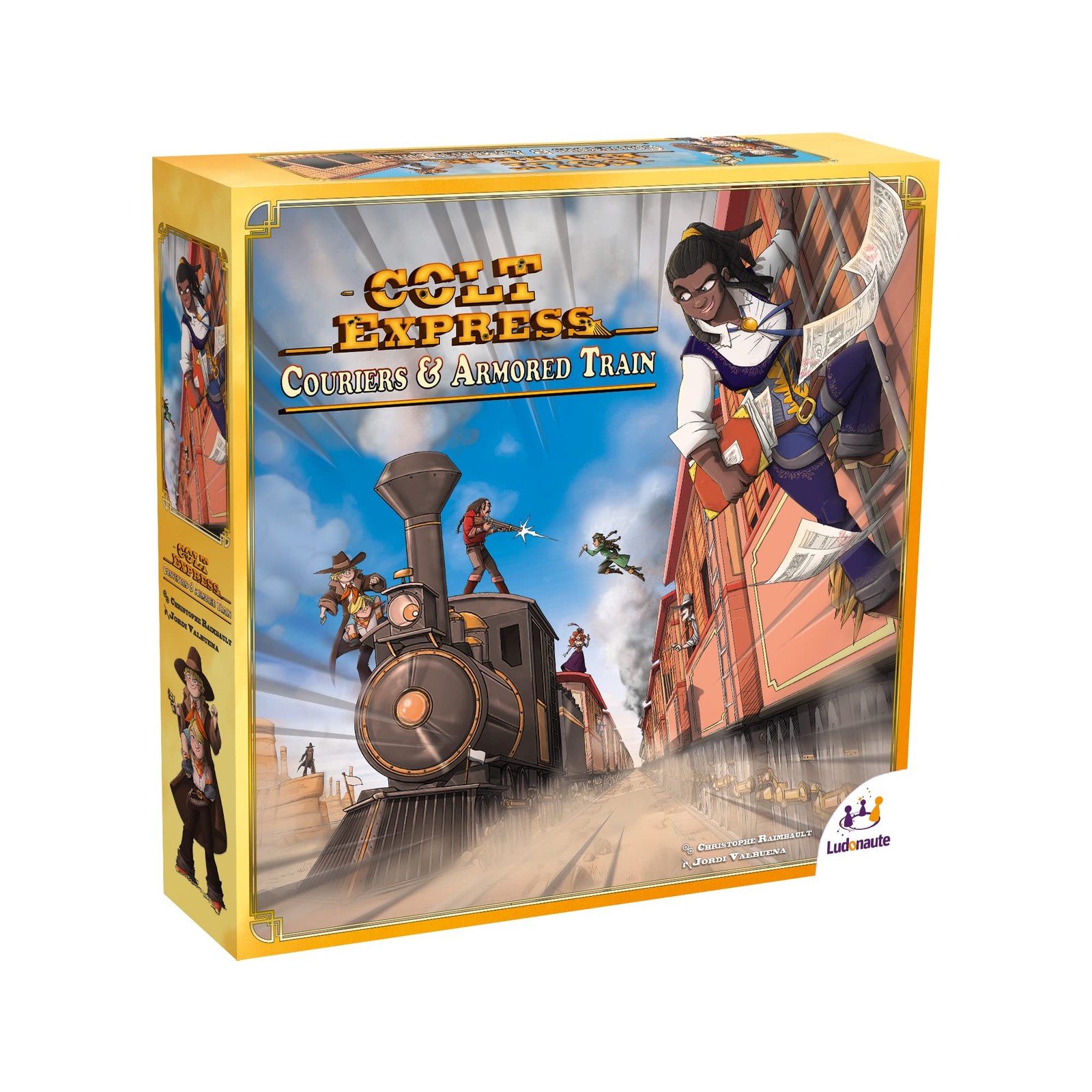 Colt Express Couriers & Armored Train 1 ft x 1 x 2.75 inches, Multicolor