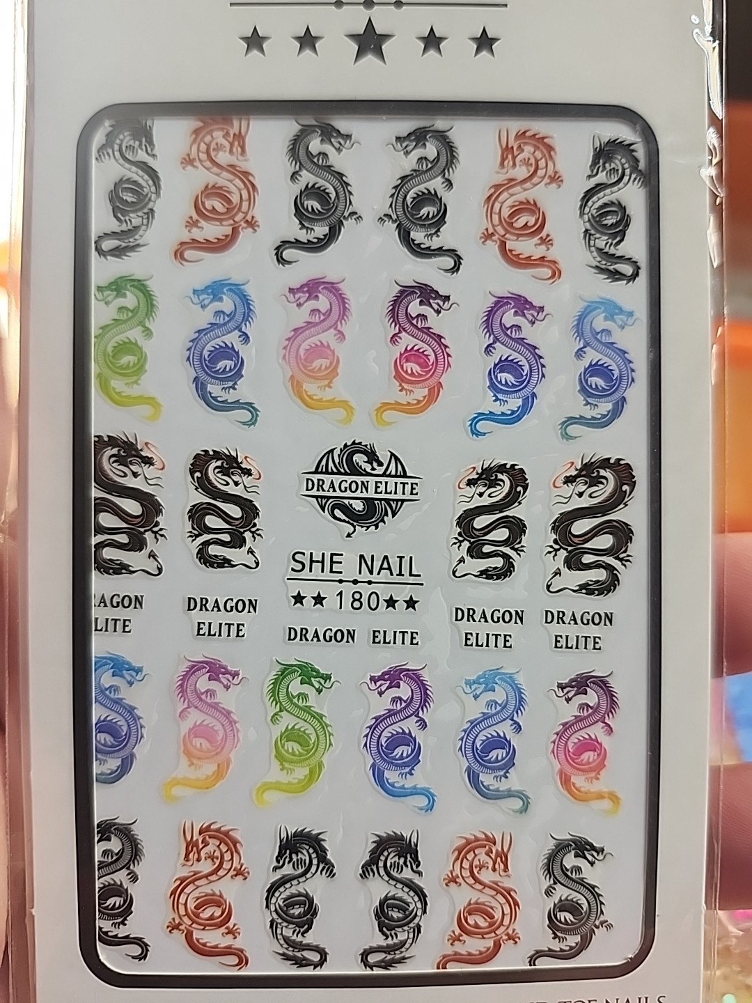 Snakes Nail Stickers 1pc Sheet
