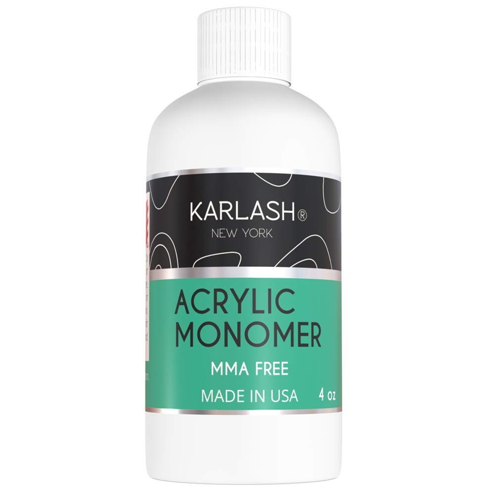 High Clarity 2oz Acrylic Powder with 4oz Liquid Monomer, Non-Yellowing Formula