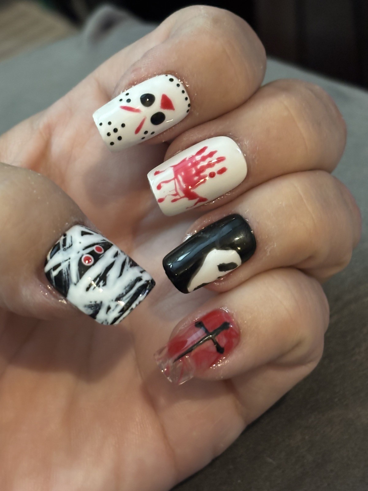 10-Piece Handmade Custom Gel Press-On Nails! Medium/short/X Short Fake nails