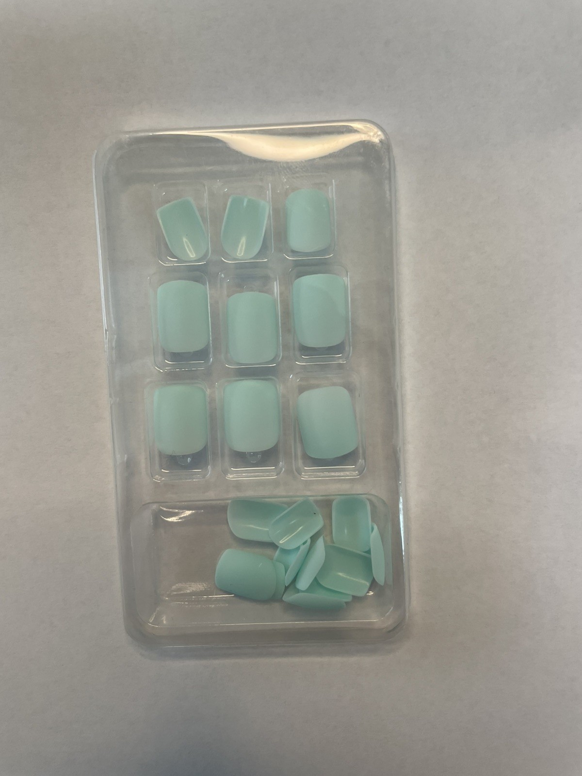 Matte Sky Mint Press On Nail