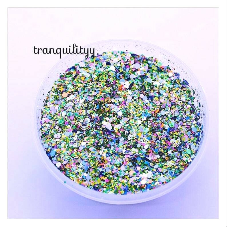 Glitter Mix/Nail Art/Resin Art/Tumblrs/Electric Forest Glitter Mix/ 2 Teaspoon
