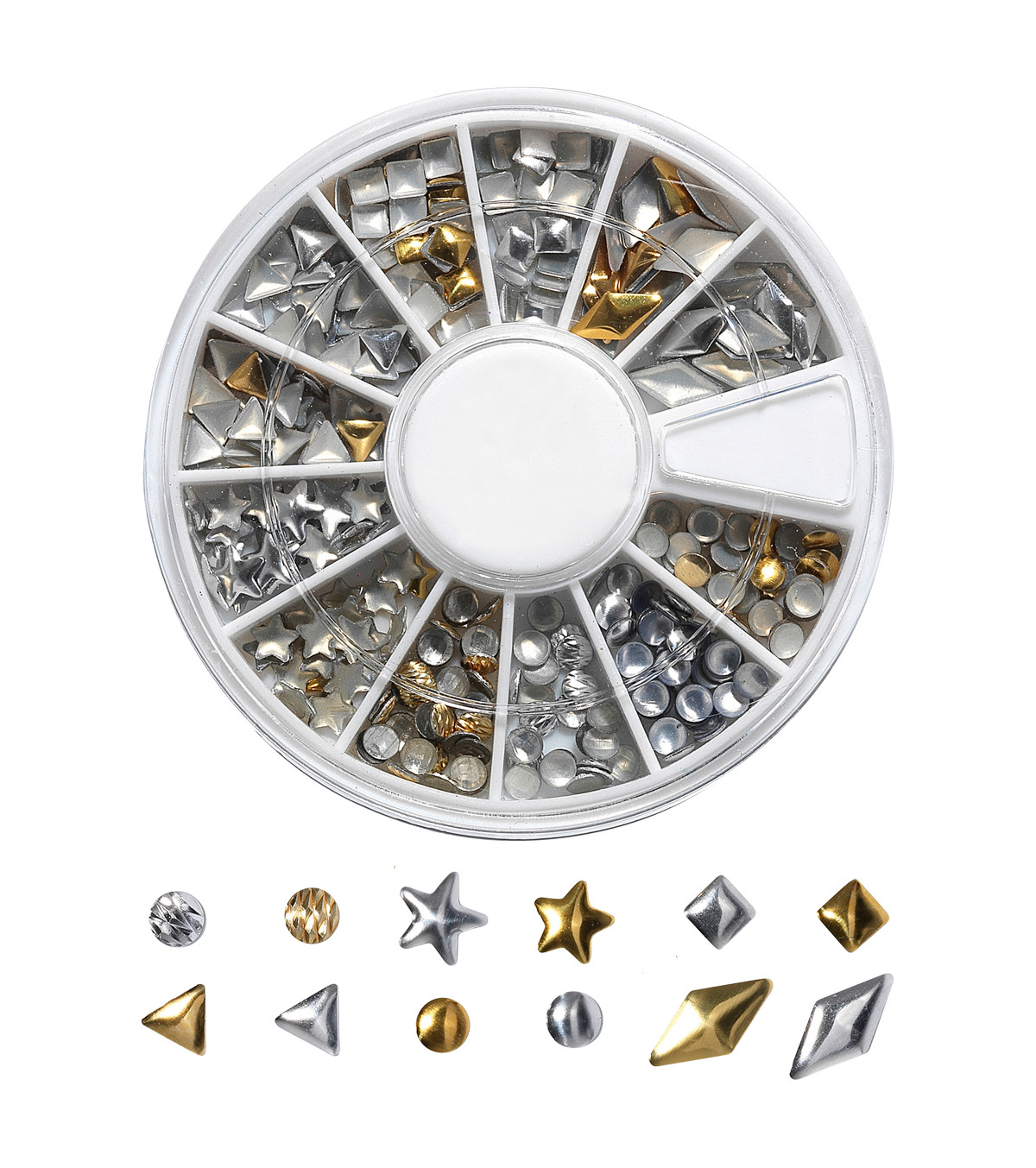 Peggy Sage Carrousel 149918 Decors Gold and Silver for Nails Nail Art & Jewels