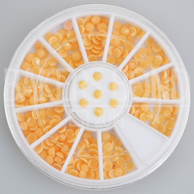 300pc Rhinestone 3D Nail Art Fashion Diamante Craft Bright Round Gems Nude Peach