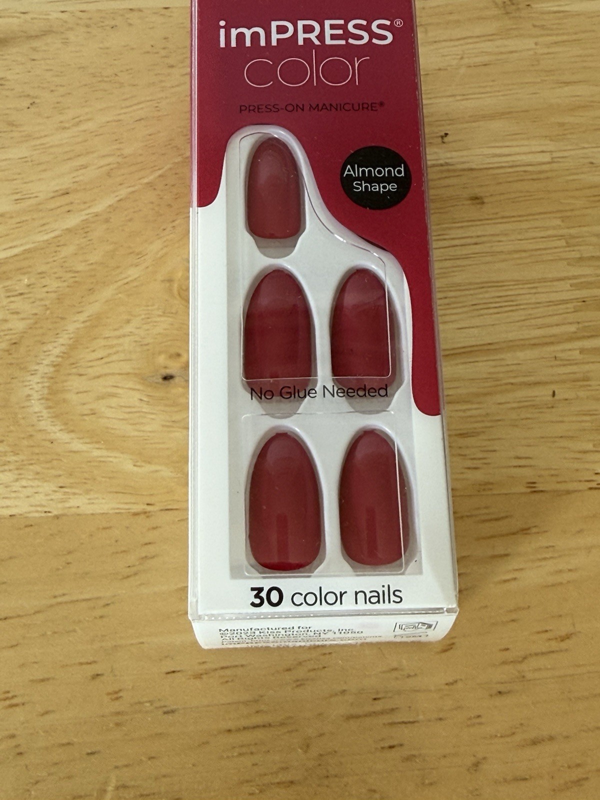 Kiss impress Medium Bare But Better Nude, Magenta Pink Press On Nails x2
