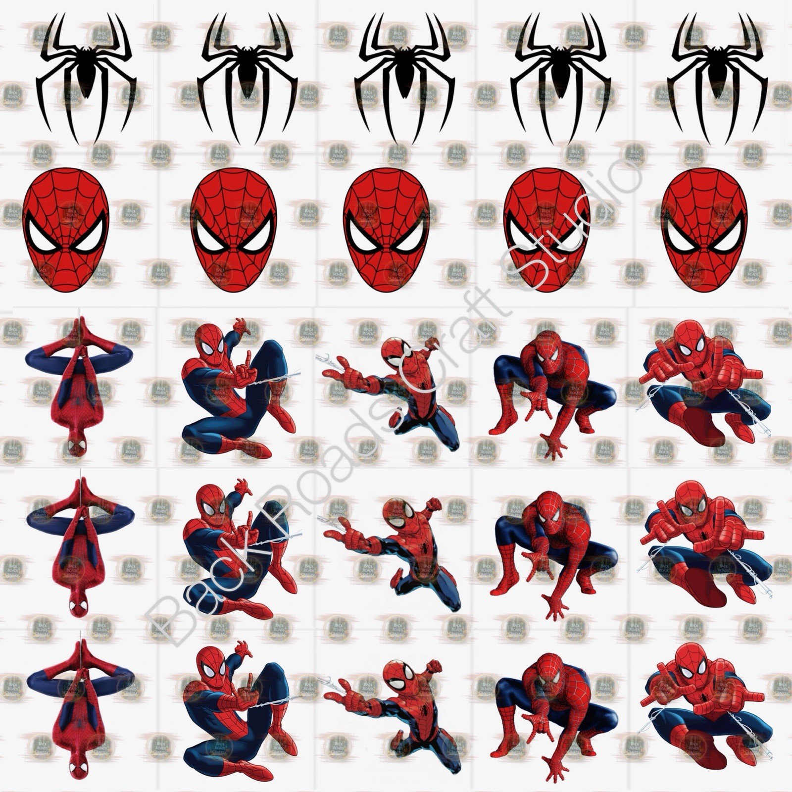 Spider-Man Waterslide Nail Art Decals Set Of 50 Instructions Bonus JH