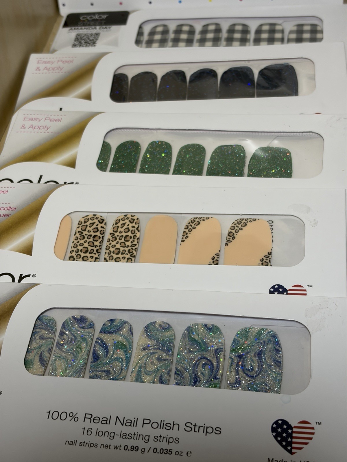 Lot of 19- Color Street Nail Polish Strips Bundle New Sealed Assorted retired