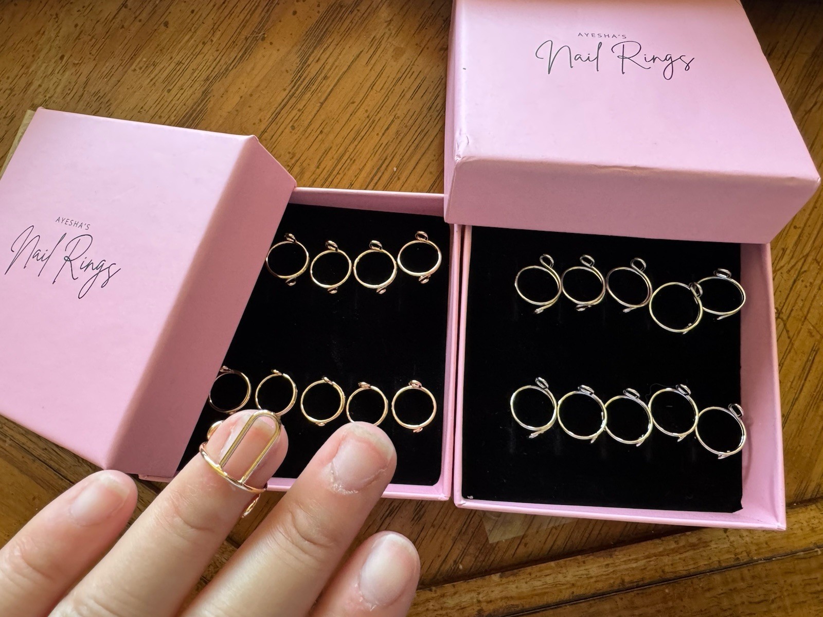Ayesha Nail Rings Silver / Gold