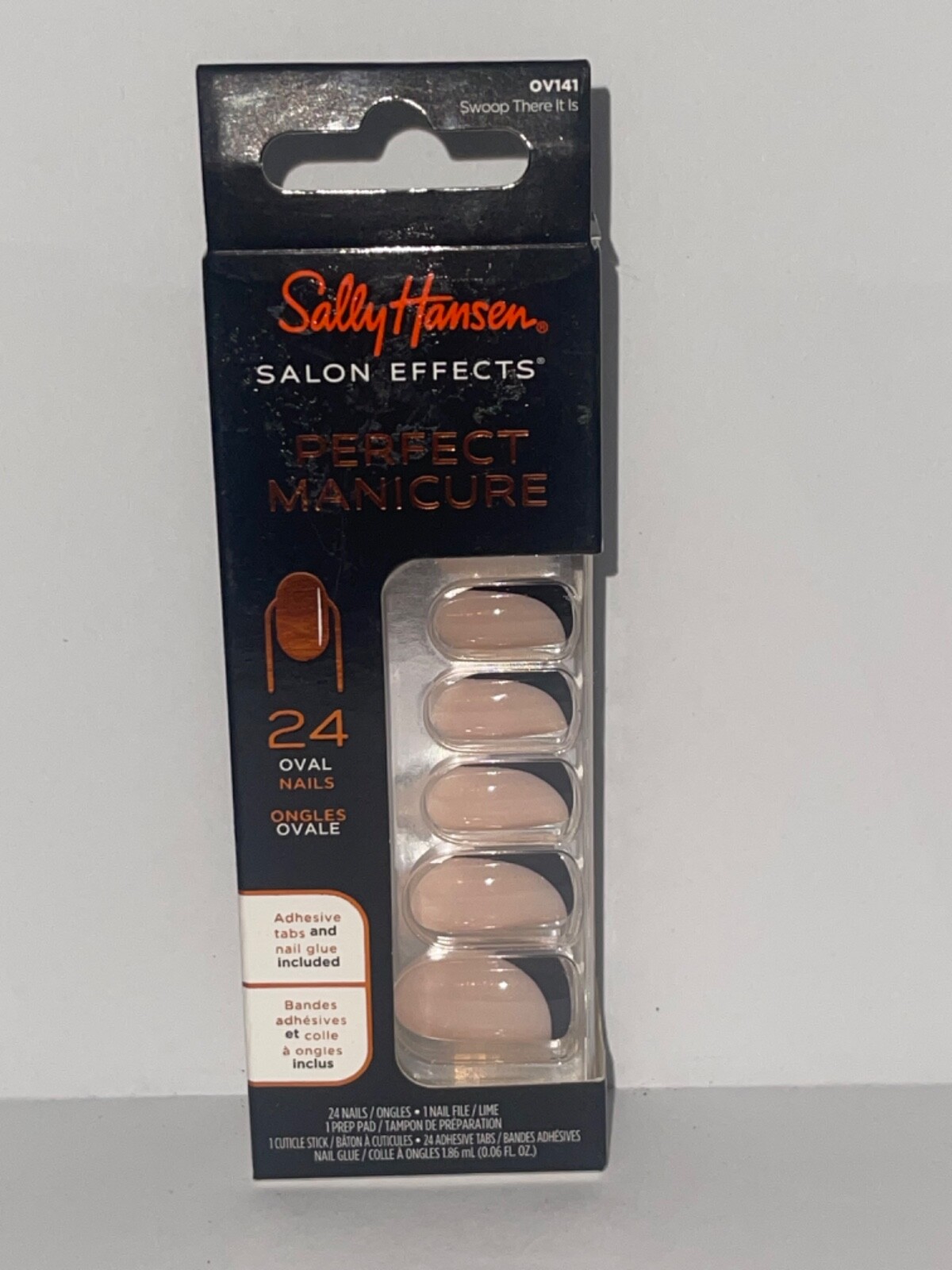 Perfect Manicure Press on Nails Sally Hansen Salon Effects Almond Oval Square