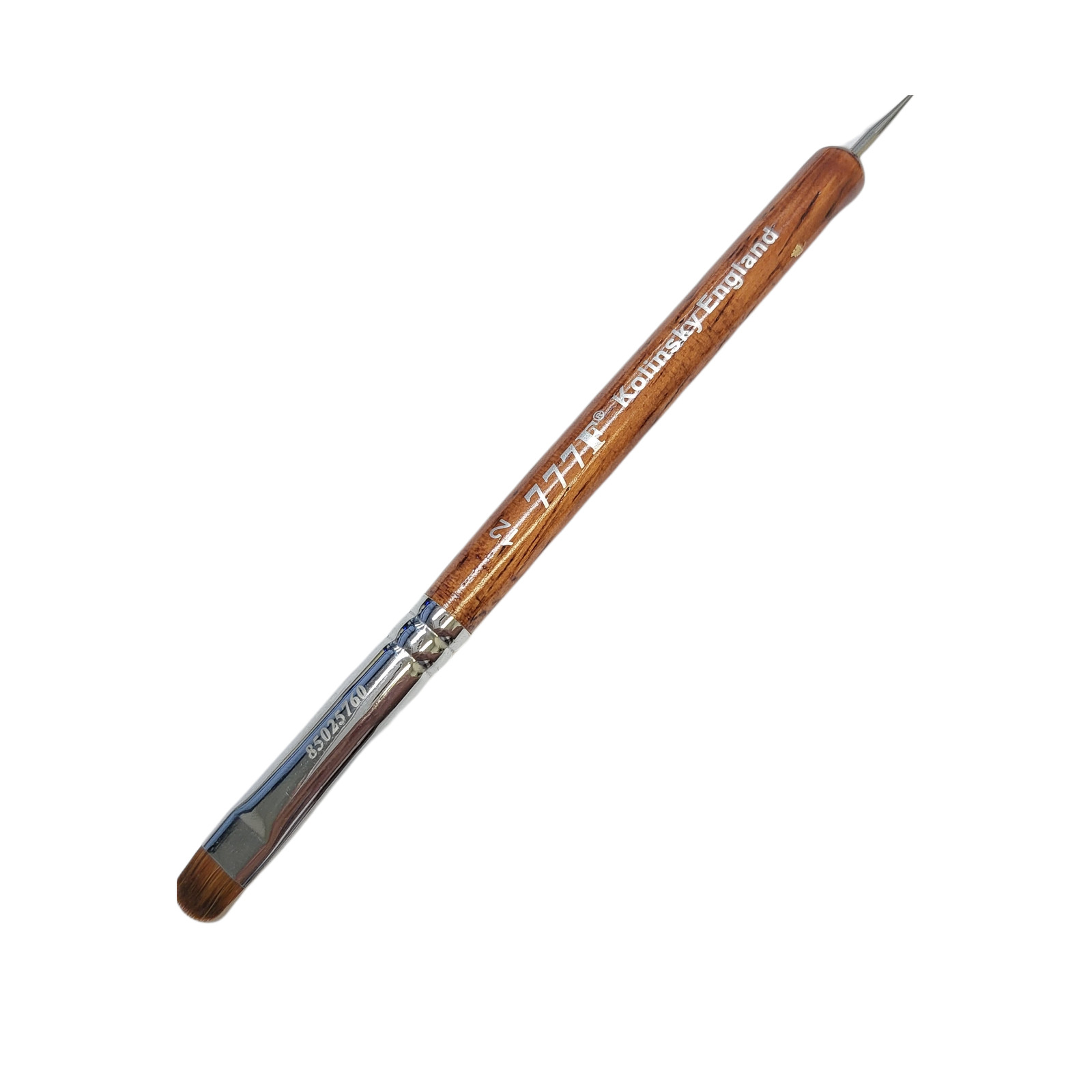 777FT French Brush Manicure & Pedicure – Red Wood + Dotting Tool size #12- 2 pcs