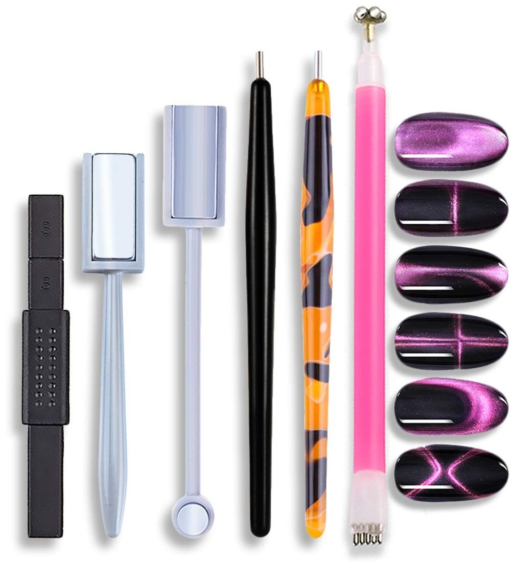 Professional 6Pcs Cat Eye Nail Art Pen Set – Unleash Your Nail Creativity