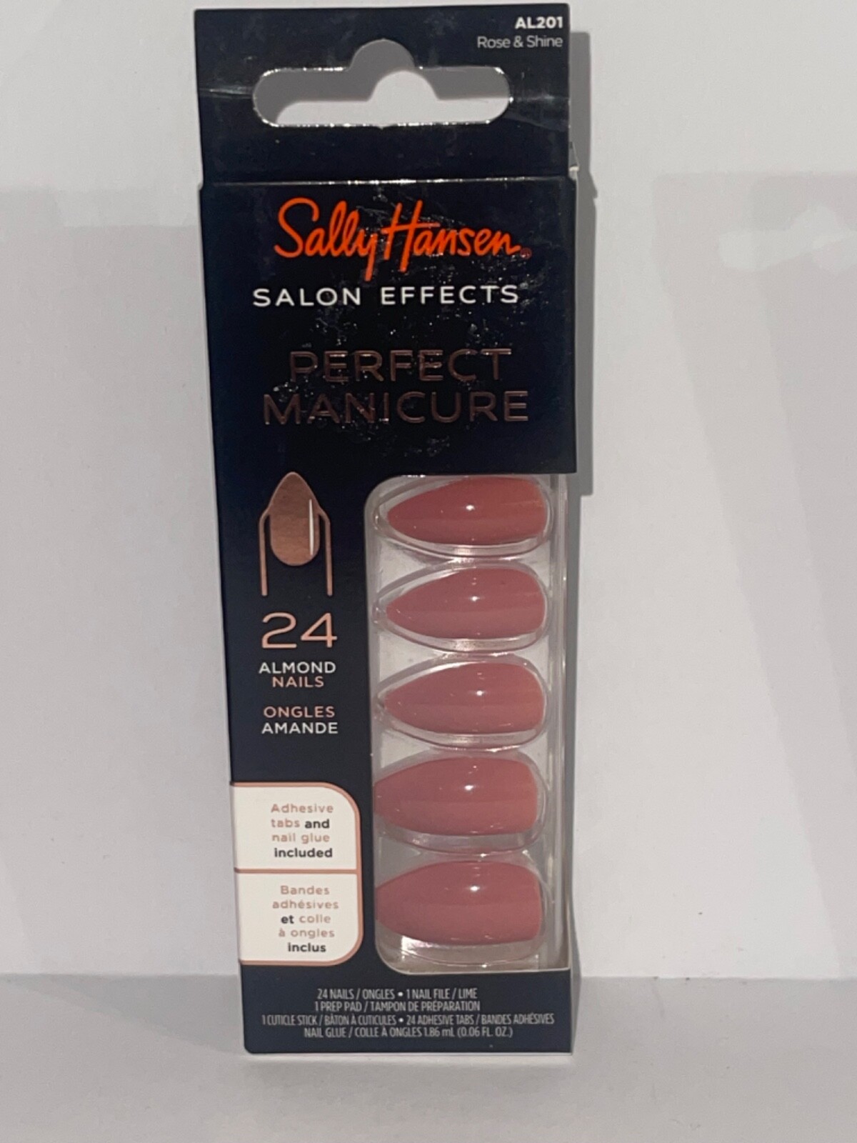Perfect Manicure Press on Nails Sally Hansen Salon Effects Almond Oval Square