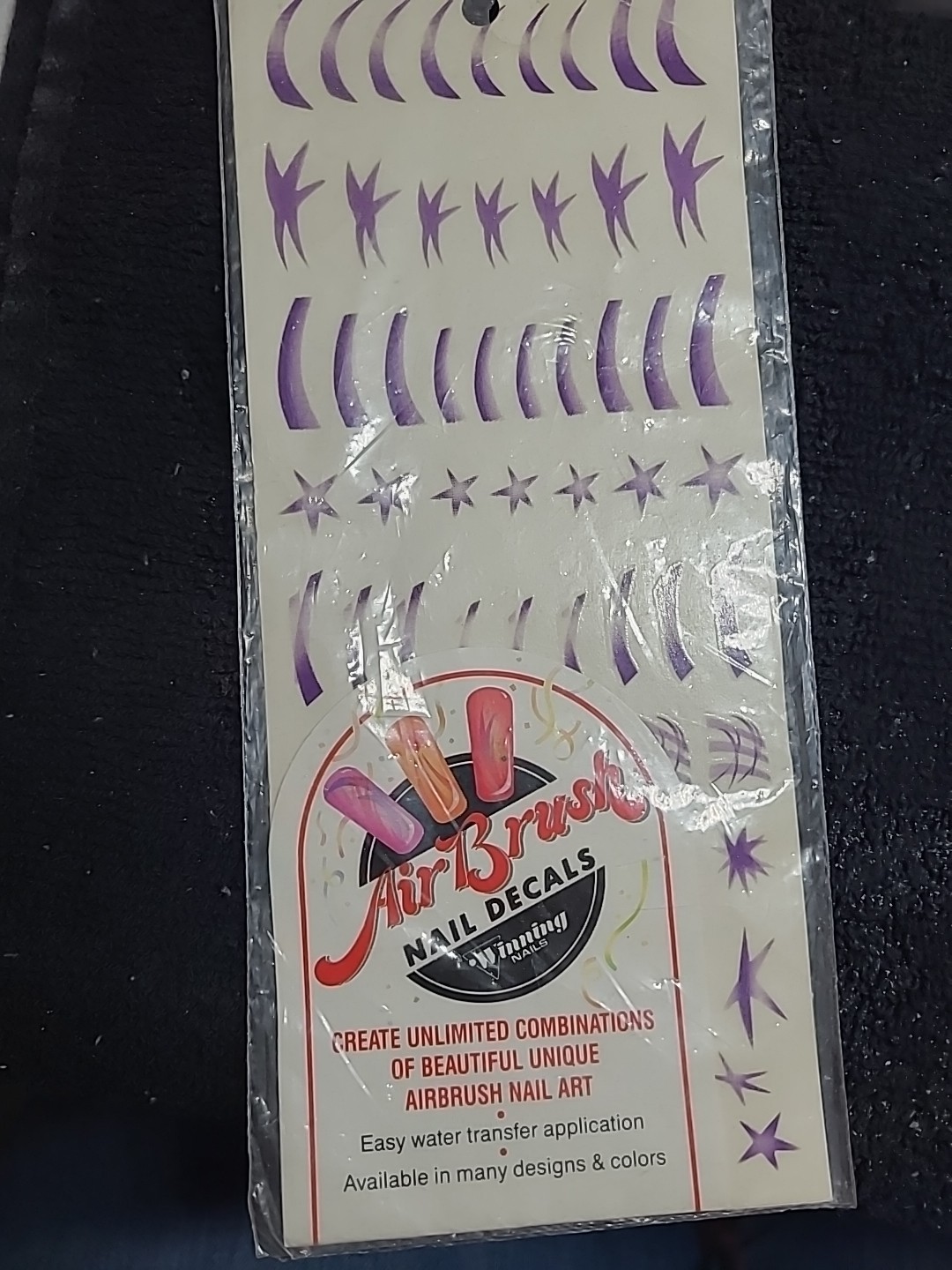 Vintage Winning Nails Airbrush Decals – 80′-90’s