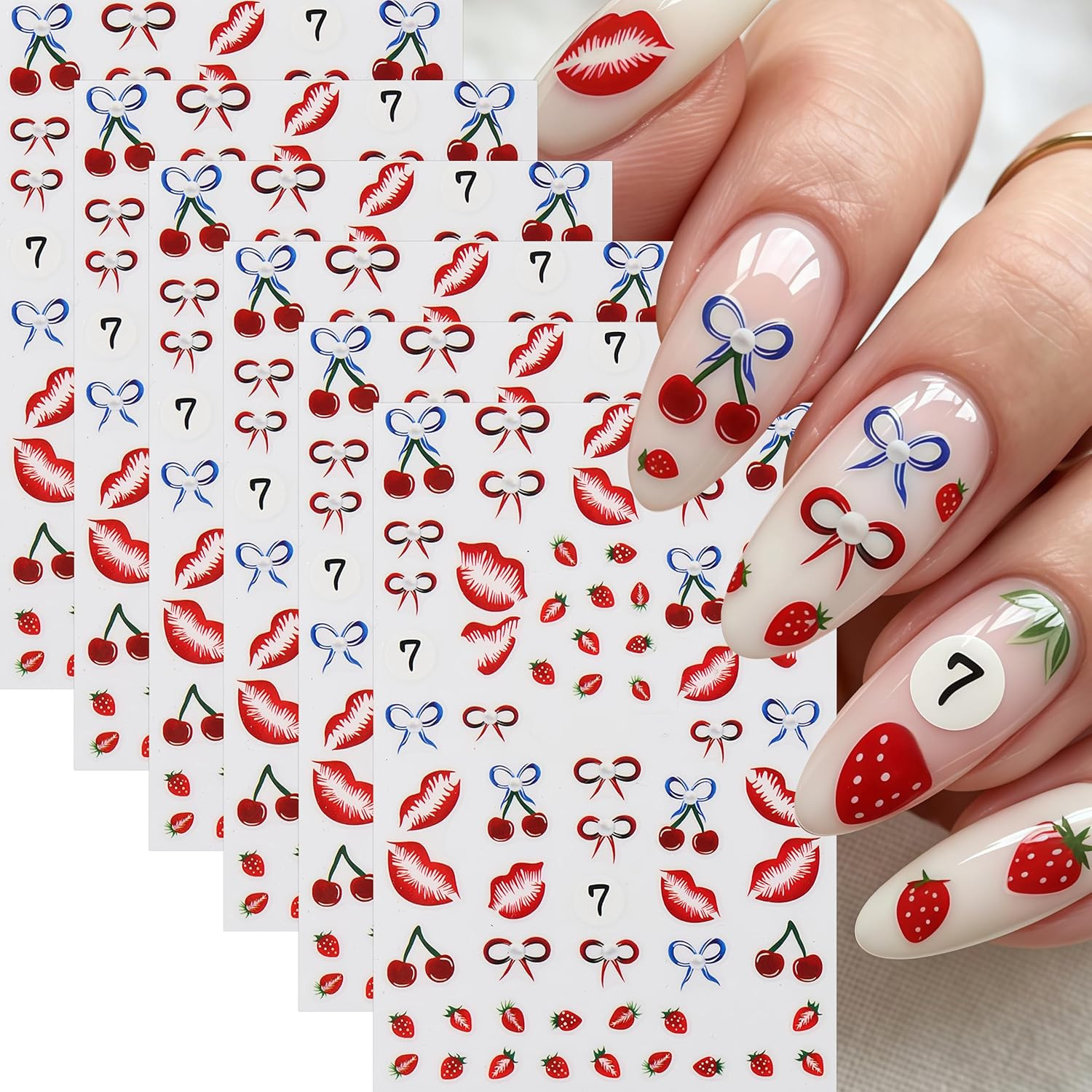 3 Sheets 5D Embossed Lily Flower Stickers for Nails Colorful Hibiscus Nail Stick