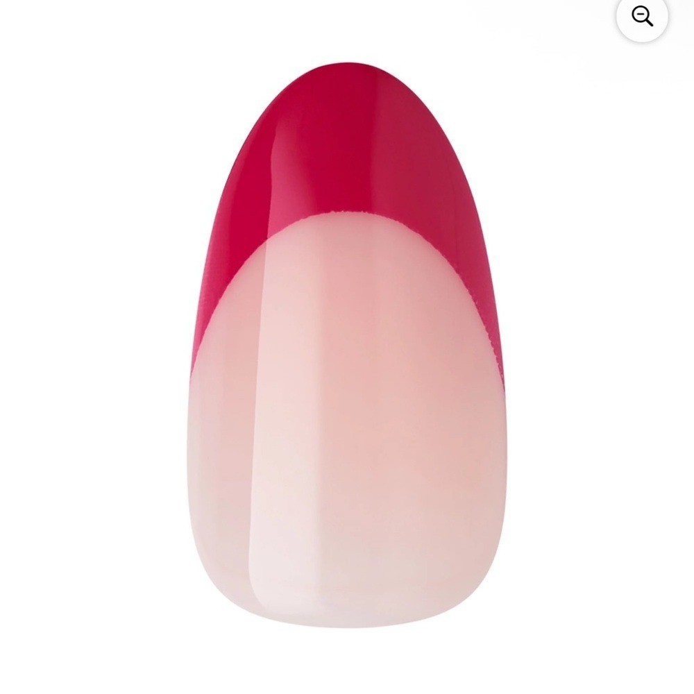 imPRESS Holiday Press on Nails, Yule Be Happy, Pink, Medium Almond, 30 Count