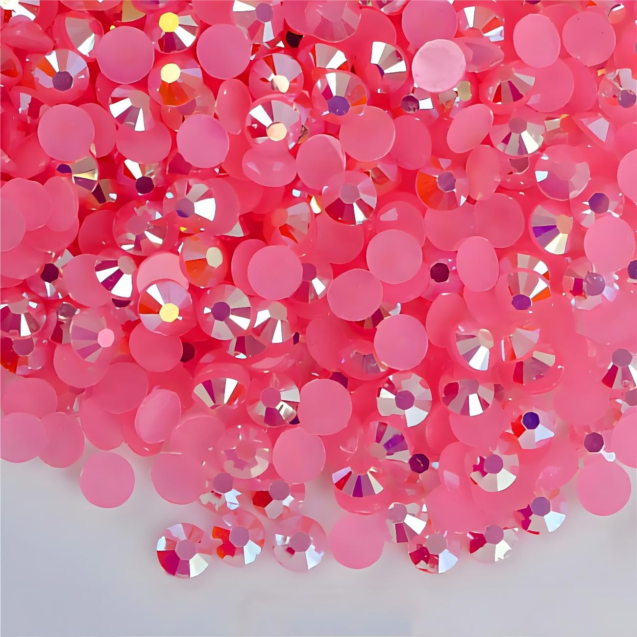 Flatback Rhinestones round Gems for Nails Art and Crafts 4000Pcs SS6 2Mm AB Crys