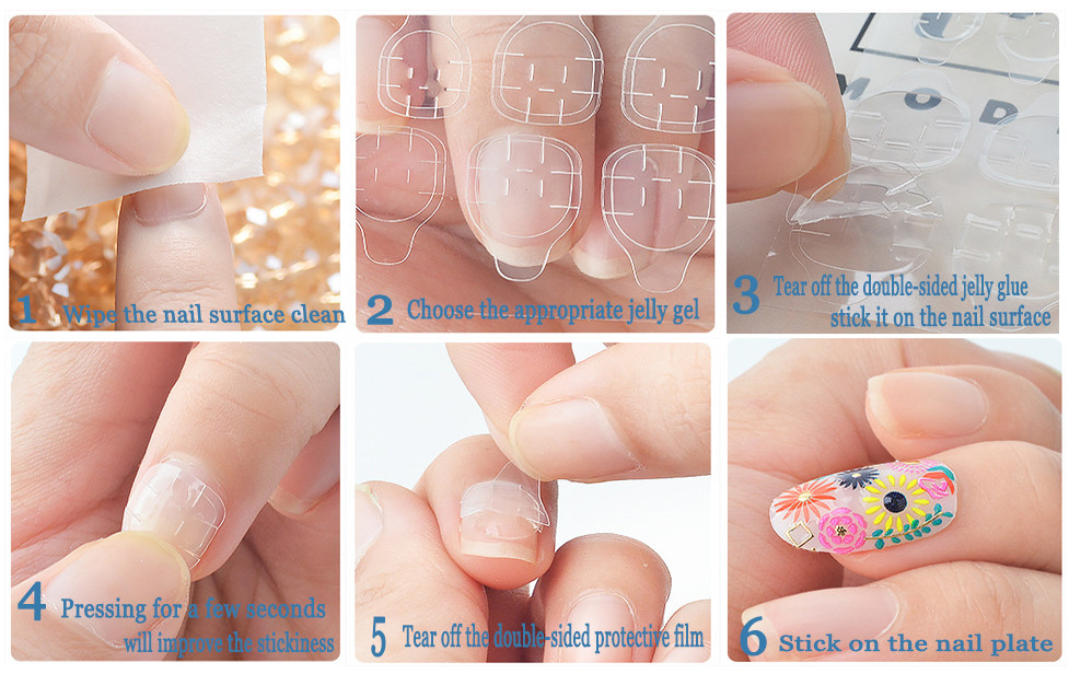 Handmade Wearing Nails Dark Night Butterfly Mysterious Third Sense Fragments Fla