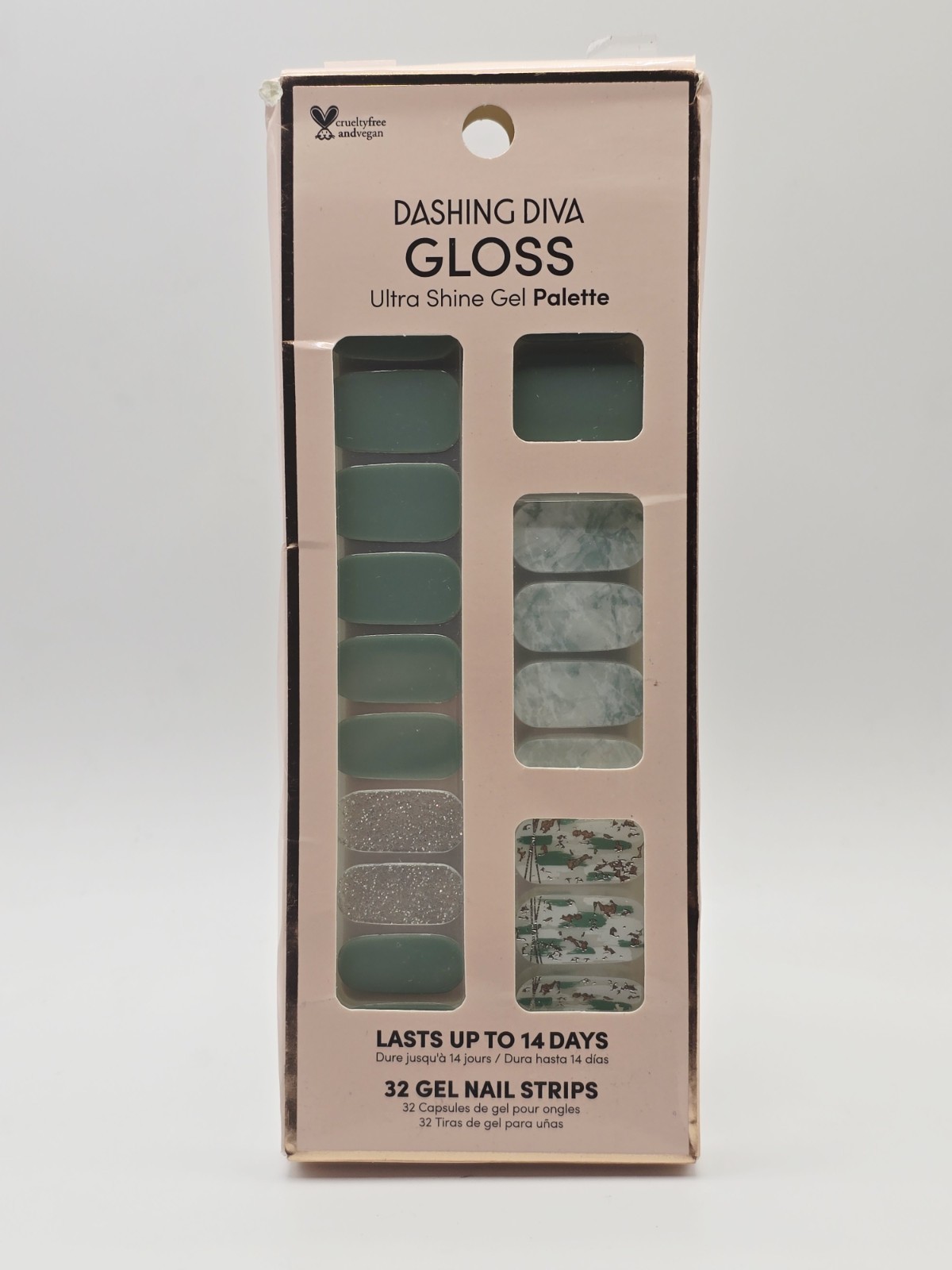 Dashing Diva Gloss Ultra Shine Palette 34 Gel Nail Strips Desert Quartz