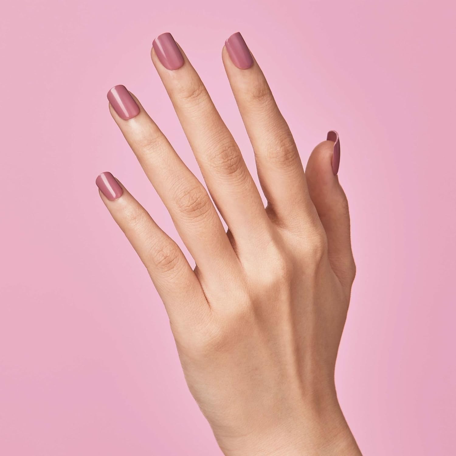 Petal Pink Kiss Press-On Nails – 30 Solid, Shimmery Nails for Quick Manicures