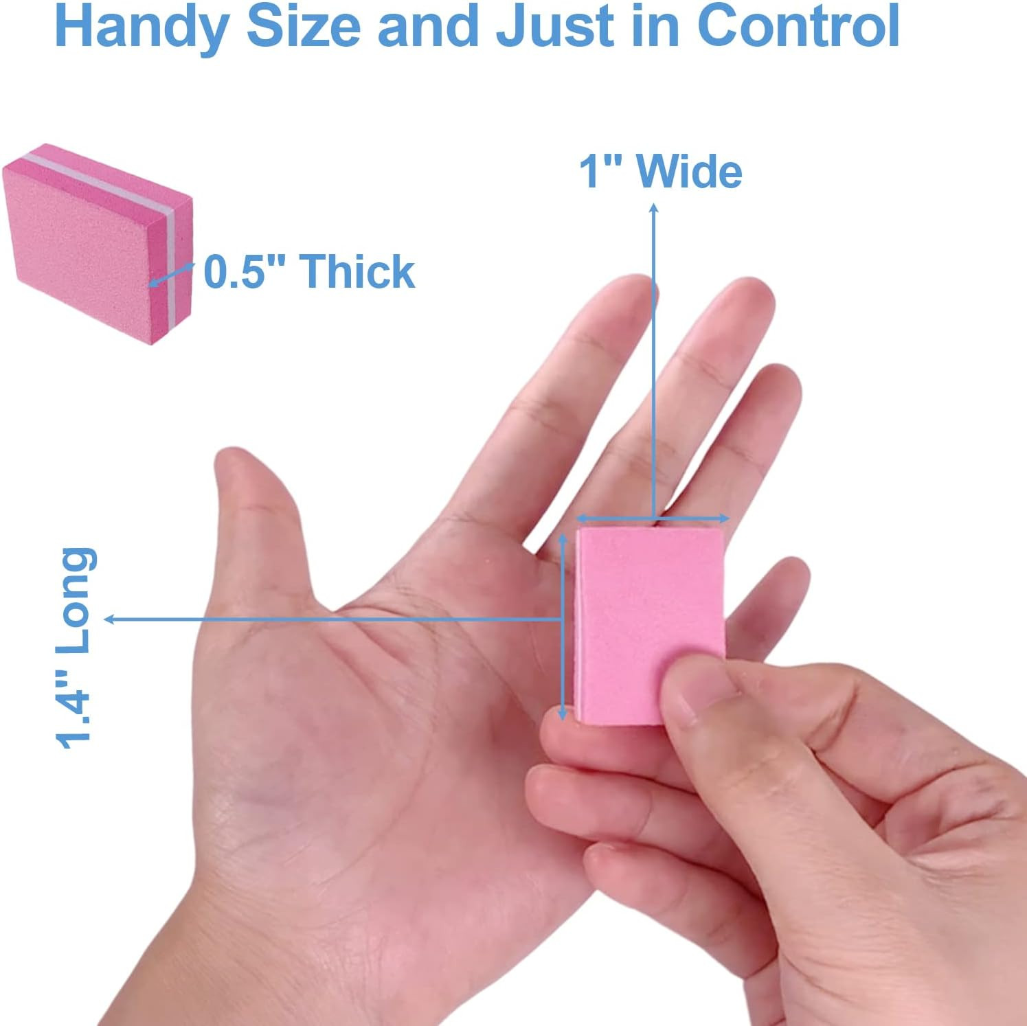 Nail Buffers (50 Pack), Mini Buffer Block Nail File for Acrylic Nails and Natura