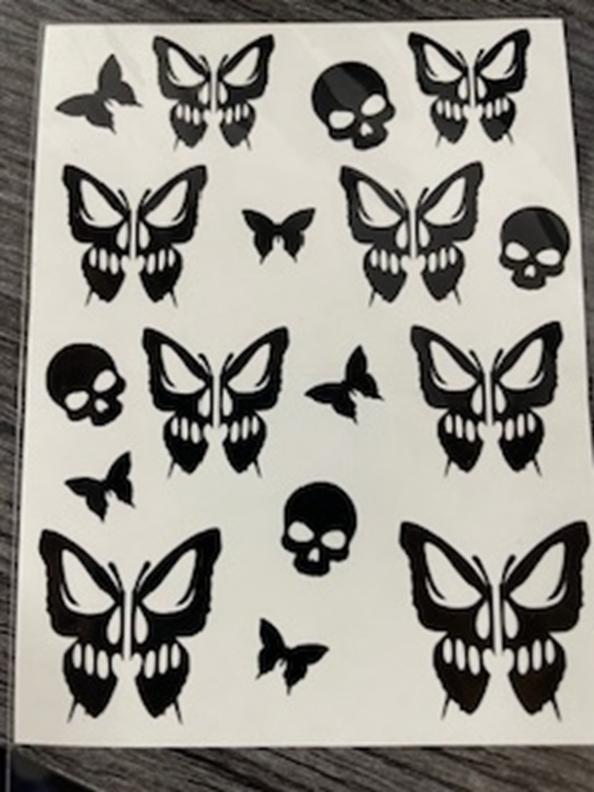 Halloween Nail Decals: Bats, Ghosts, Skulls, Skull Butterfly – Nail Art Stickers