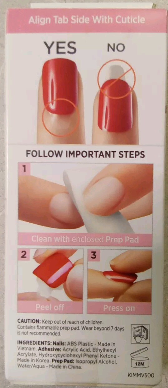 2 KISS imPRESS No Glue Mani Press-On Nails “All I Want” #89031 Purple, Medium
