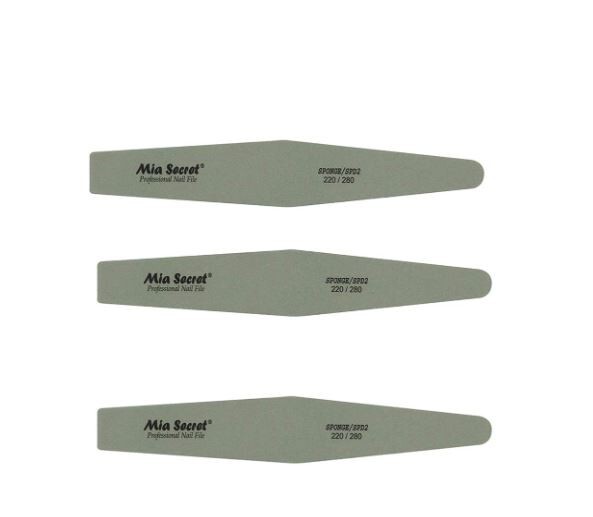 Mia Secret Professional Nail File – SPONGE DIAMOND 220/280 3pcs Combo
