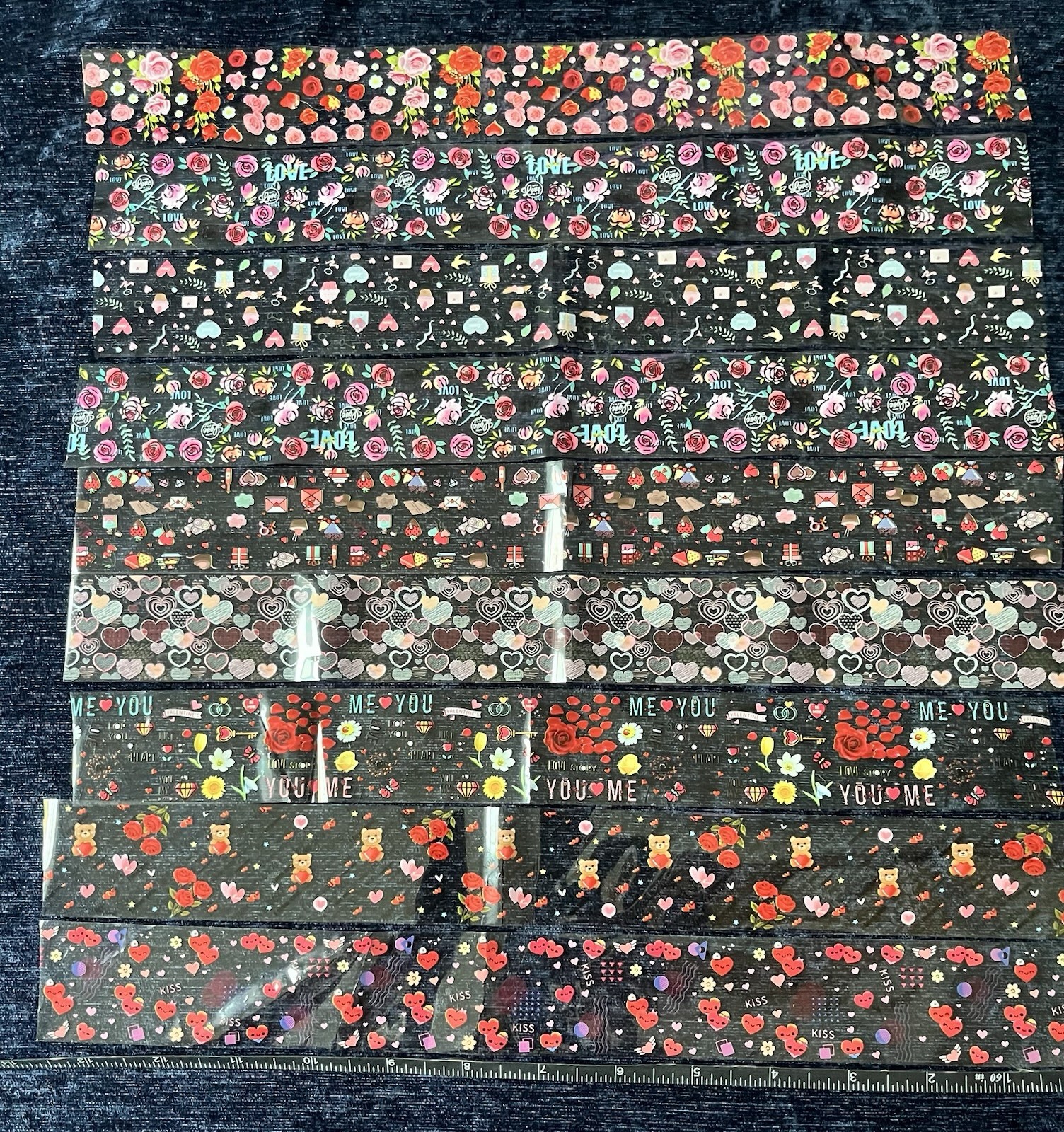 Foil Transfer Nail Art 45 Sheets 20/13 Inches Foil Nail Wraps