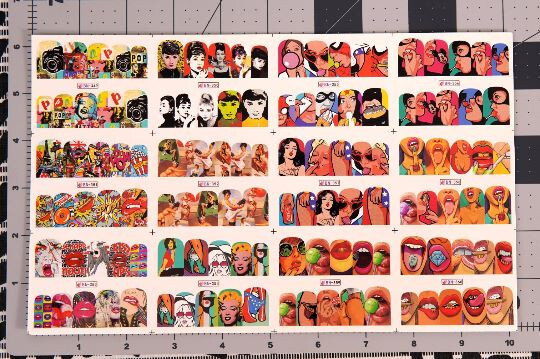 Nail Art Water Transfer Stickers Decals Manicure Pop art