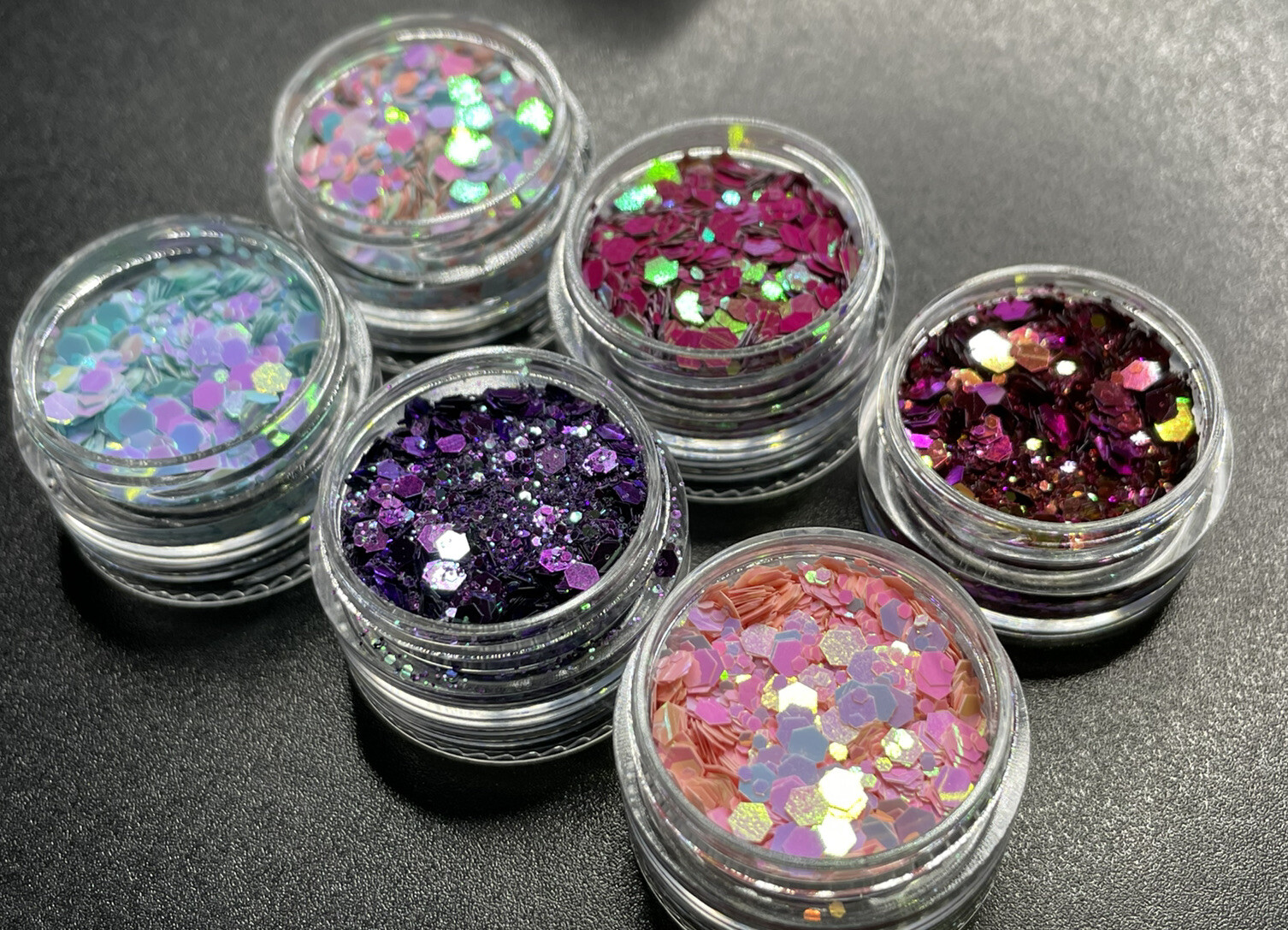 Nail Art Decoration Glitter Iridescent Sequins Laser Foils Flakes Nail Tips