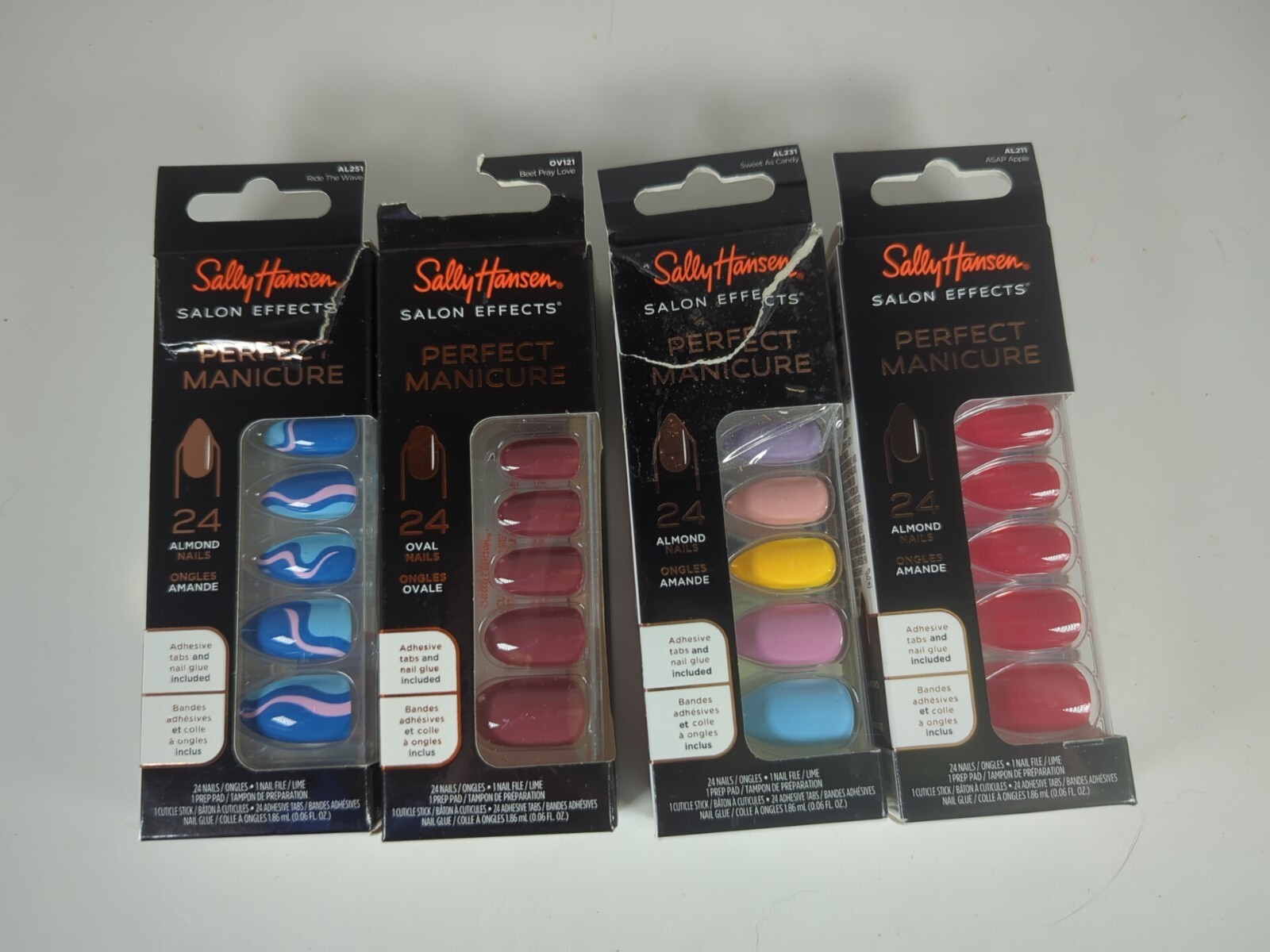 Sally Hansen Perfect Manicure Lot of 4 Sweet as Candy ASAP Apple Ride the Wave
