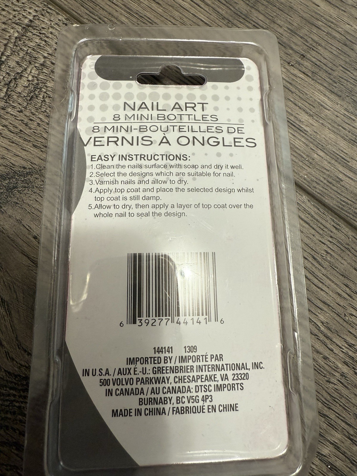 New Donna Michelle Salon Basics Nail Art 8 Mini Bottles