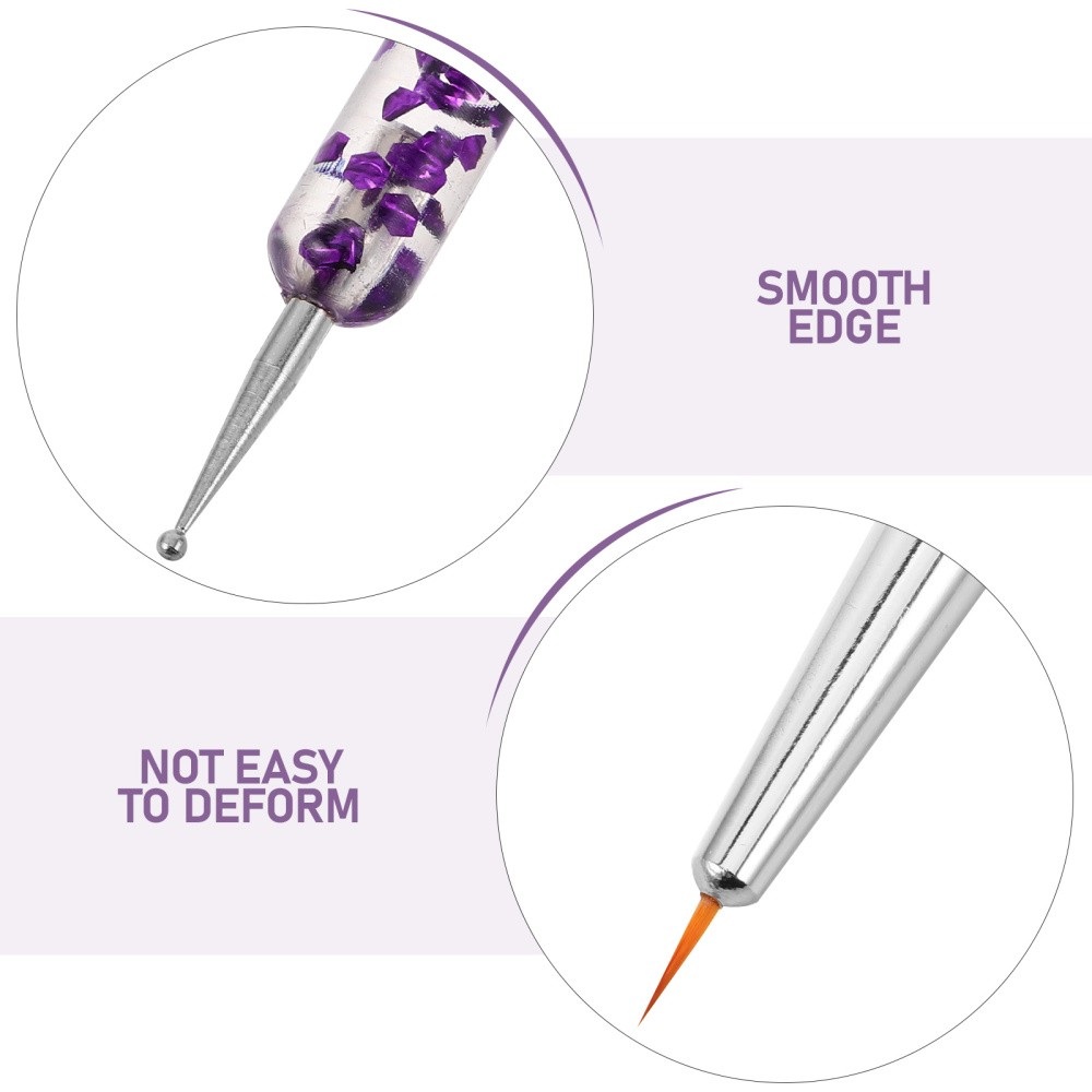 10 Pcs Nail Point Graffiti Dotting Pen Double End Double-ended Liner