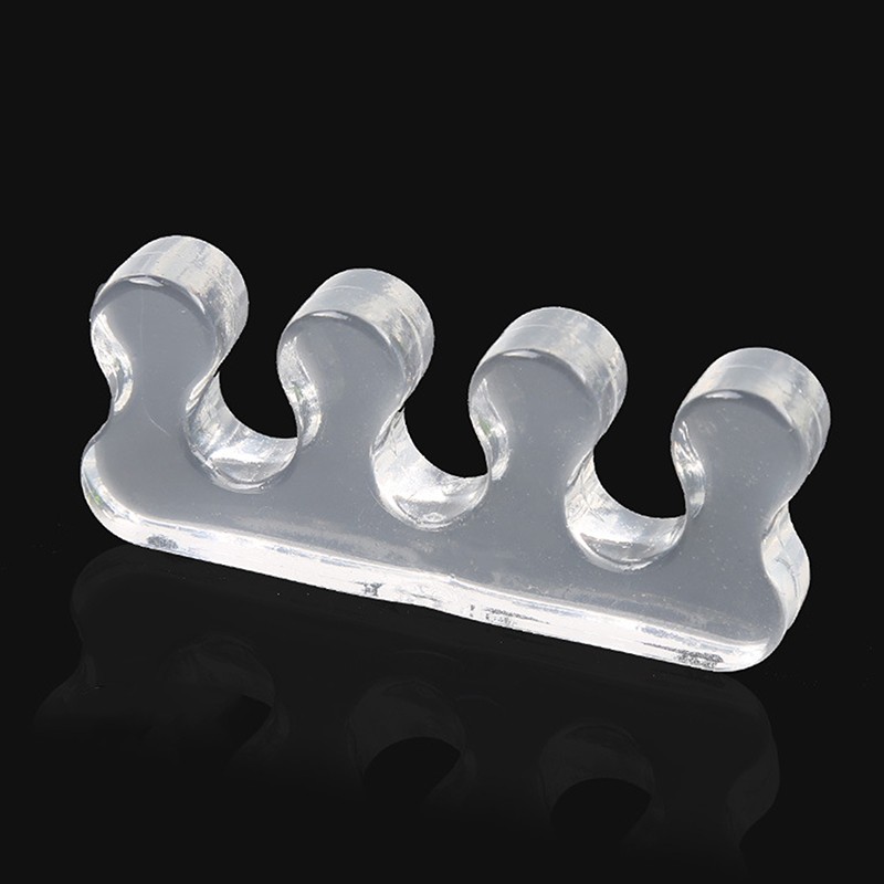2Pcs Soft Silicone Toe Separator Flexible Finger Spacer Manicure Pedicure Y .t2