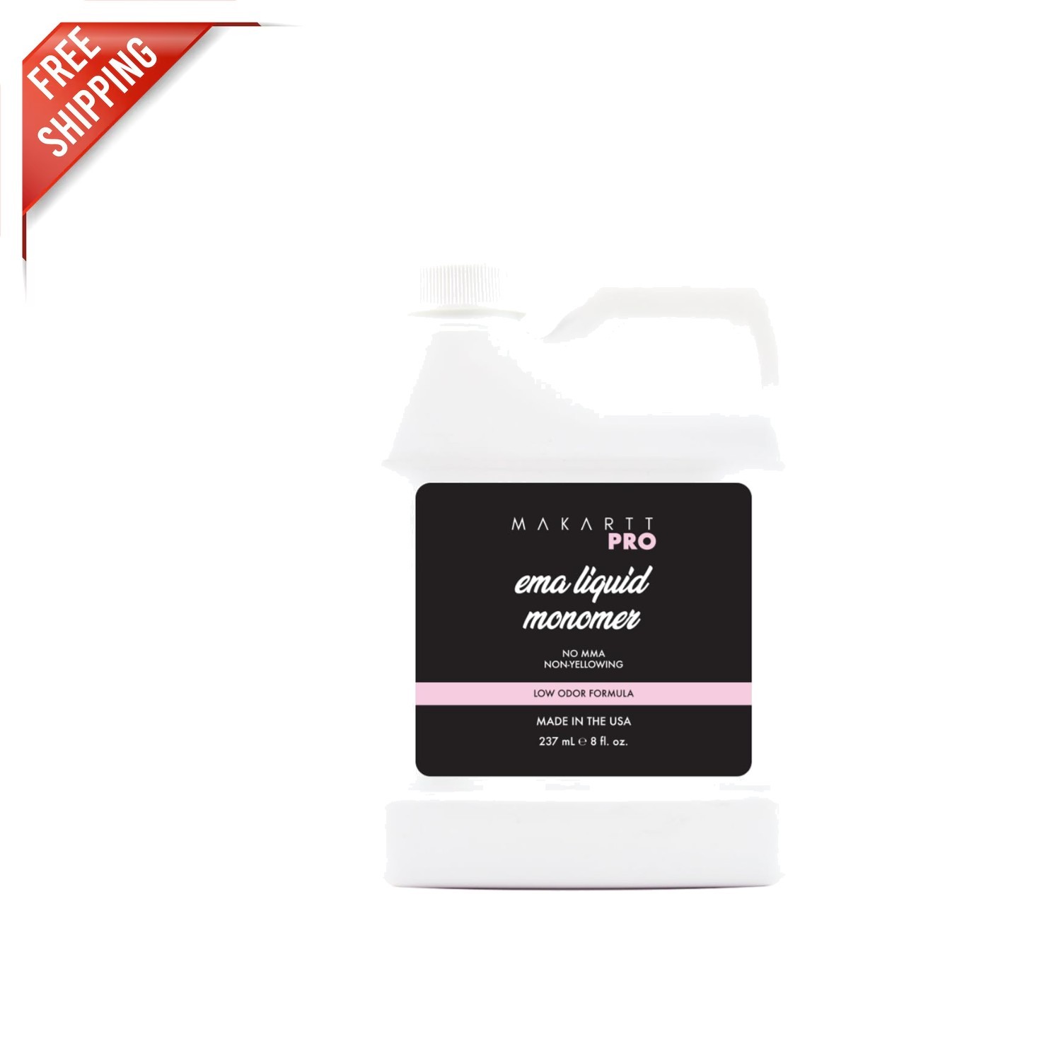 Professional-Grade Non-Yellowing Acrylic Monomer – 8 Fl Oz for Beginners