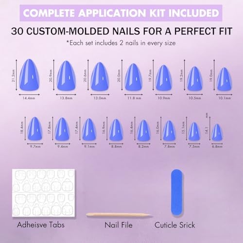KQueenest Dusty Pink Press On Nails – Short Almond Acrylic Fake Nails for Women