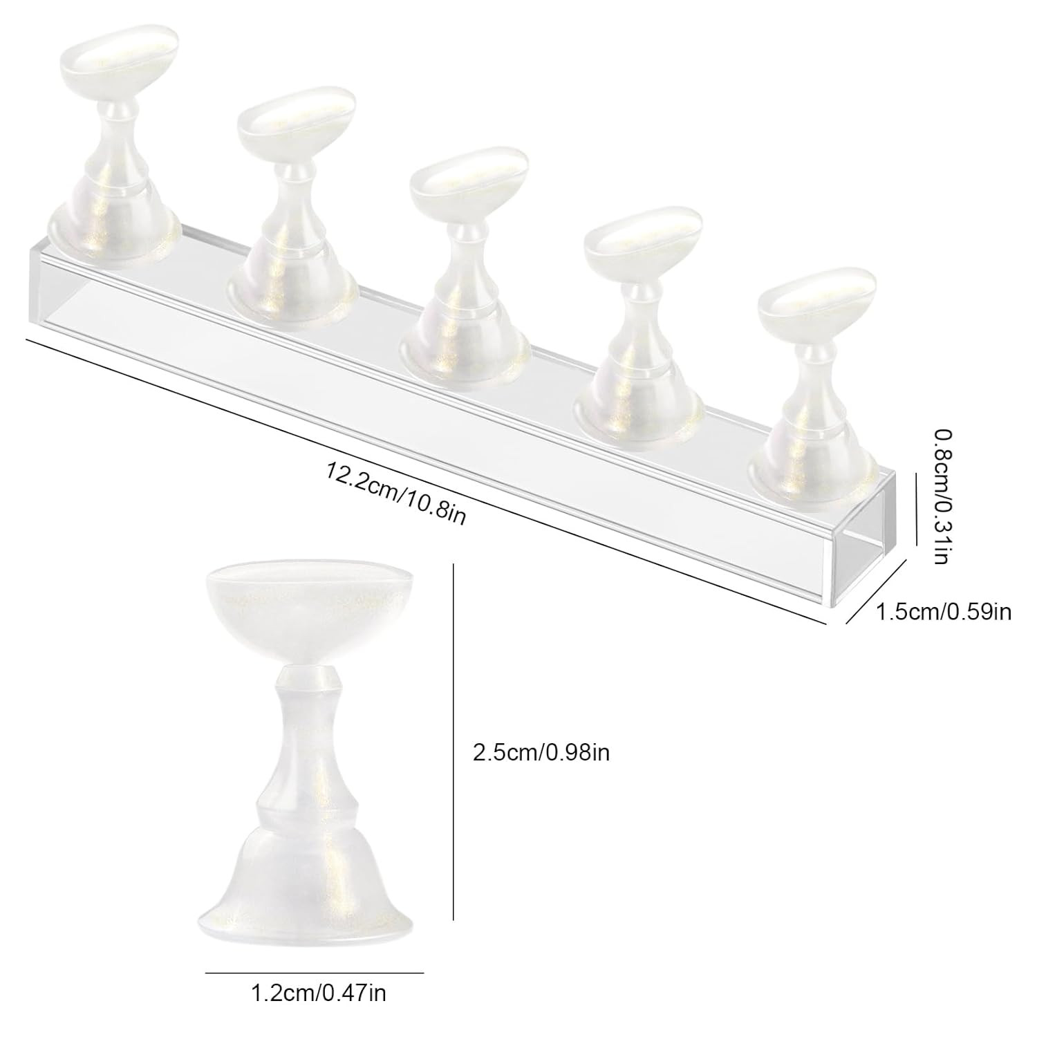 Nail Stand Acrylic Nail Art Display Stand Practice Nail Holder for Painting Nail