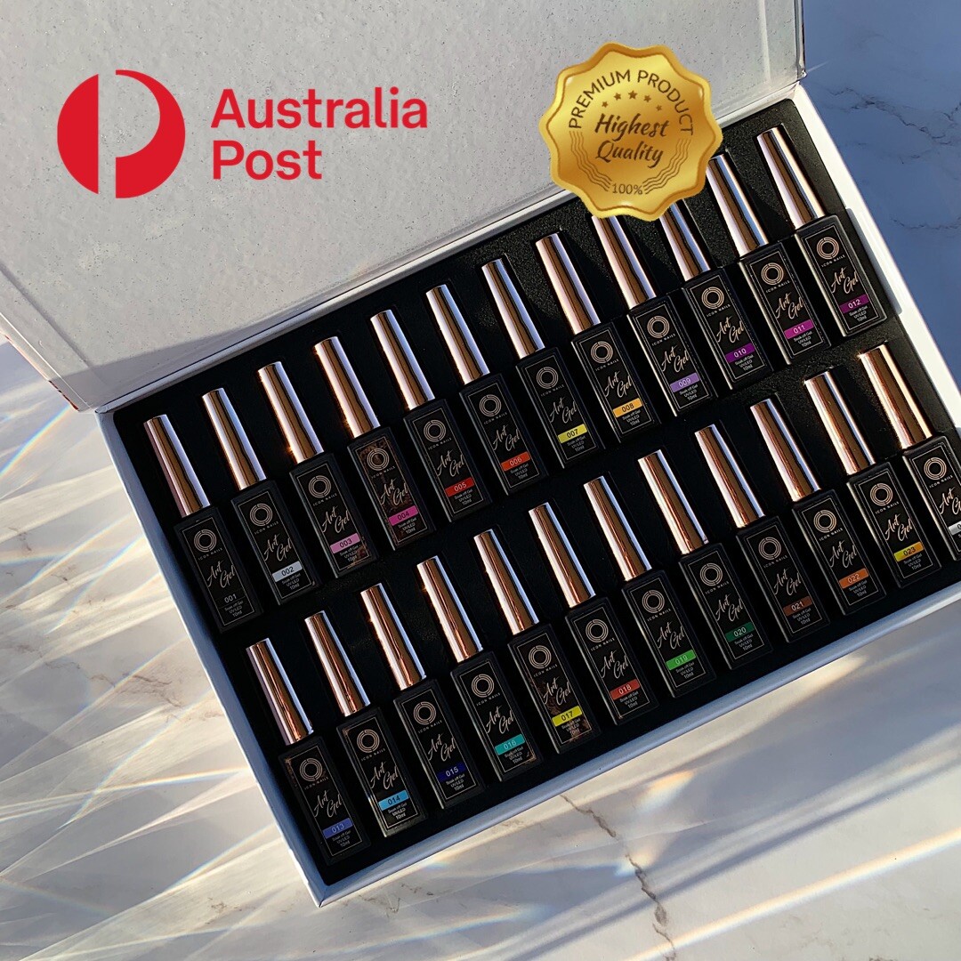 TOP QUALITY PIGMENTED 24 COLOR GEL LINE ART NAIL ART UV LED TOP QUALITY