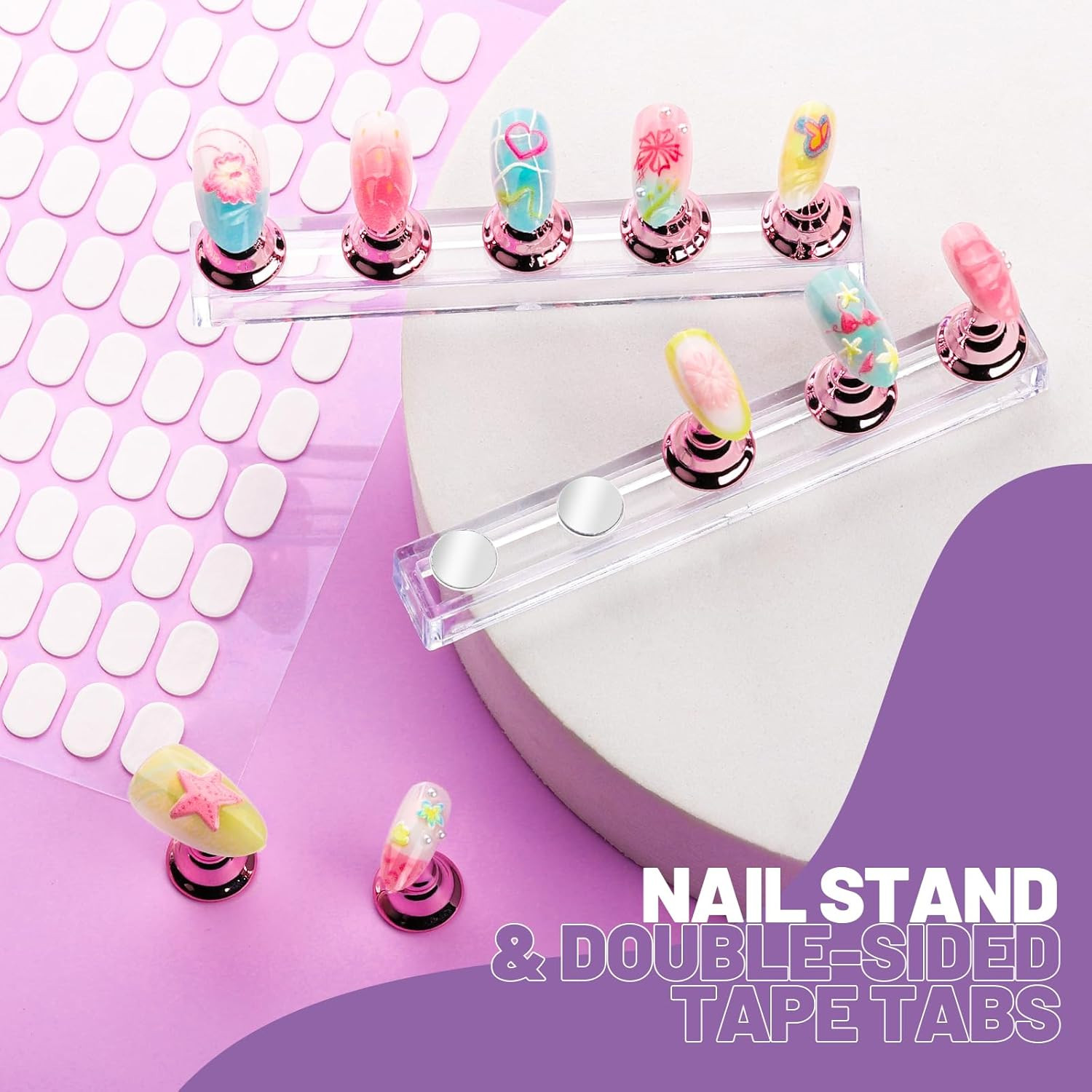 Professional Nail Art Tool Set: 23 Brushes, Dotting Tools, Adhesive Tabs & Palet