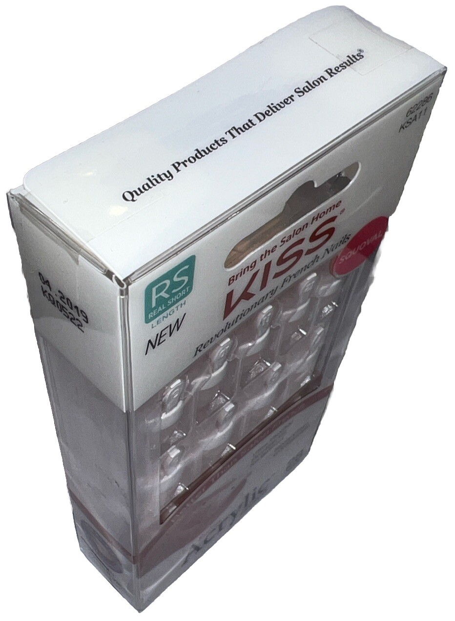 KISS Acrylic French 28 REAL SMALL Nails #62286 (New See Description & Photos)